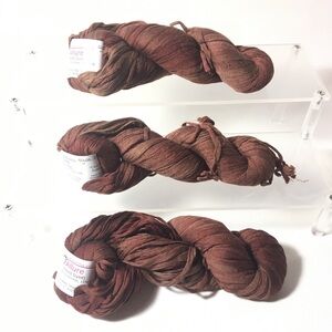 Allure Trendsetter Yarns Chocolate Pudding Color 9 Dyelot 1116 Brown Lot of 3 BN